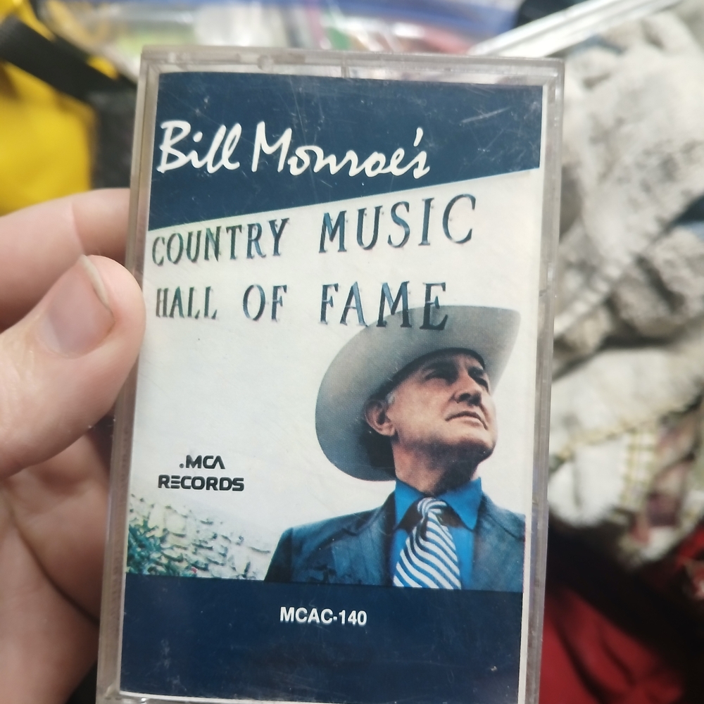 vintage Bill Monroe's Country Music Hall of Fame cassette tape MCA Records